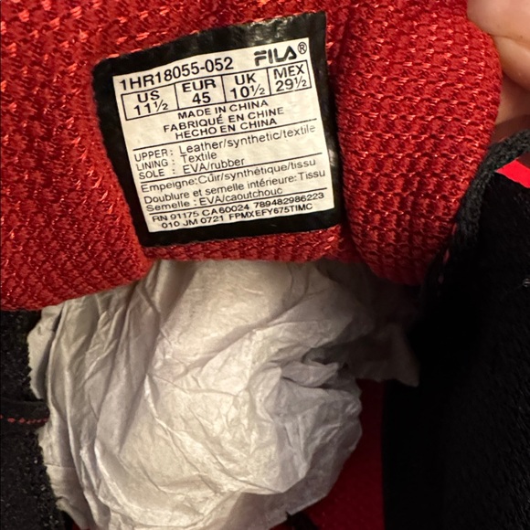 Fila Men’s Windshift 15 Running Shoe Size 11.5 - Picture 6 of 9